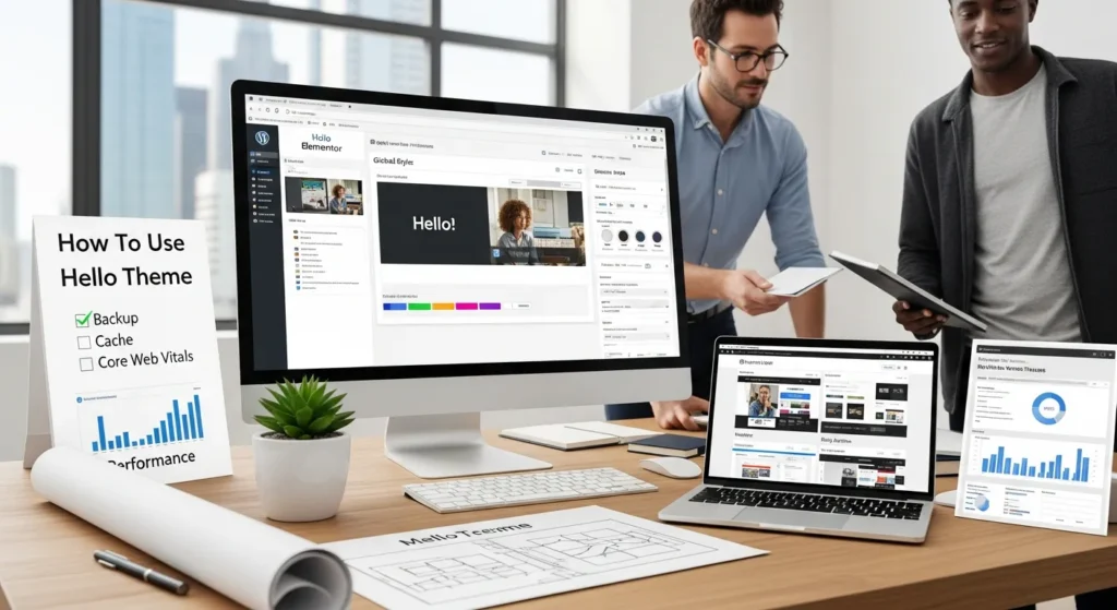 How To Use The Hello Theme (Elementor) For A Fast, Flexible WordPress Site 2 developer setting up wordpress hello theme with elementor templates and global styles